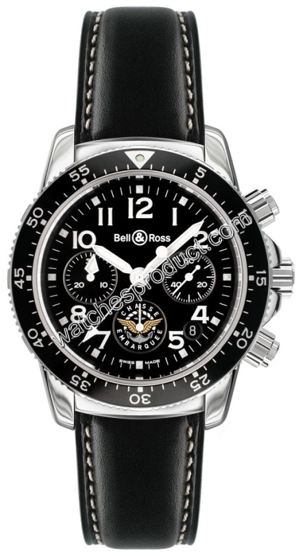 Bell & Ross Classic Collection Type Aeronavale Sapphire Mens Watch