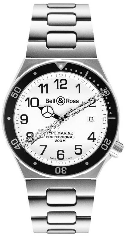 Bell & Ross Professional Collection Type Marine White Mens Watch