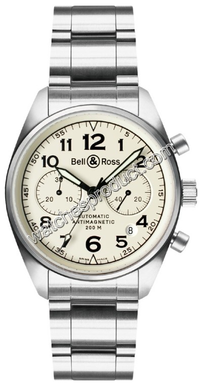 Bell & Ross Vintage 126 Mens Watch White