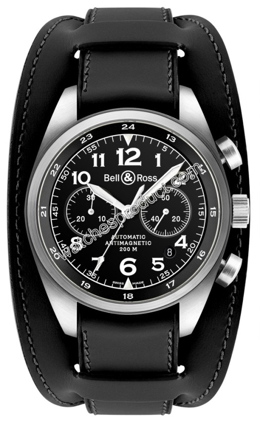 Bell & Ross XL Black Mens Automatic Chronograph Watch