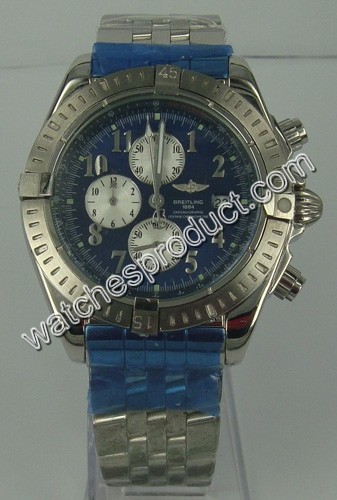 Breitling Blue Dial Mens Watch 6687