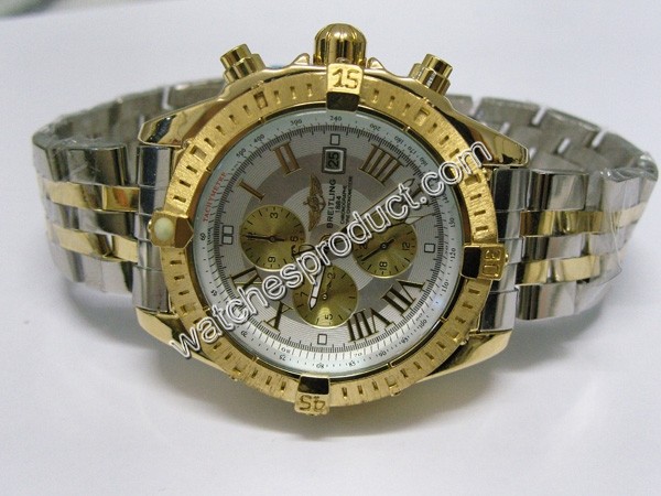 Breitling Silver Dial Watch 7666