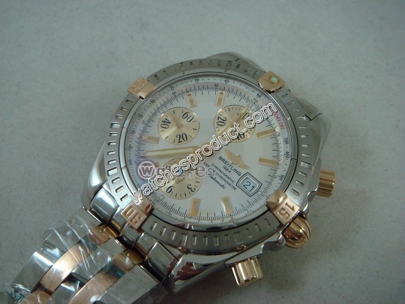 Breitling gold plated on solid 316L stainless steel Watch 8573