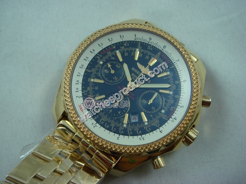 Breitling 8611 gold thickly plated on solid 316L stainless steel Watch