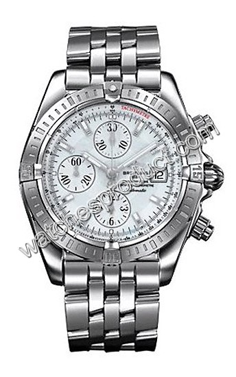 Breitling White Mother-of-pearl Dial Mens Watch A1335611-A5-448