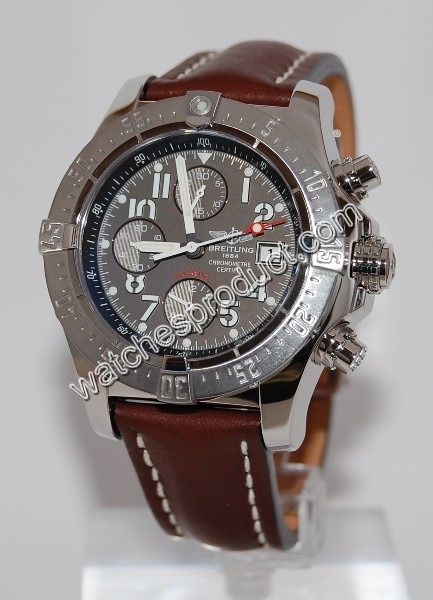 Breitling Grey Arabic Dial Watch A13380