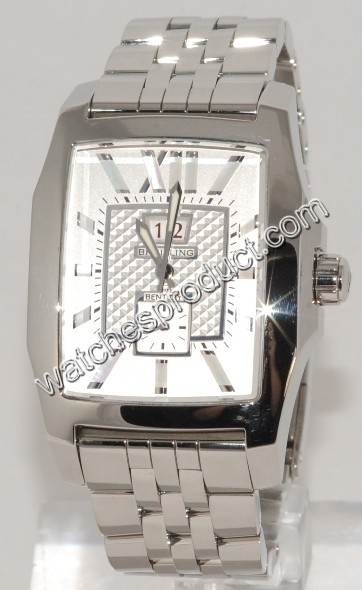 Breitling Silver Baton Dial Watch A16362