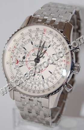 Breitling White Baton Dial Mens Watch A21330