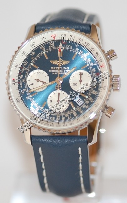 Breitling Blue Baton Dial Mens Watch A23322