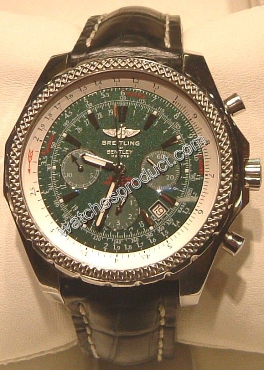 Breitling Green Baton Dial Mens Watch A25362