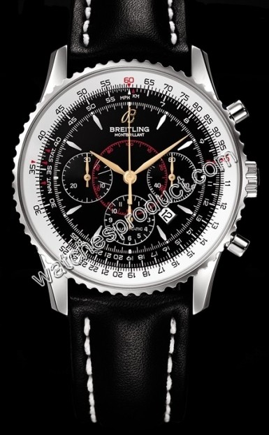 Breitling Black Baton Dial Watch A41370