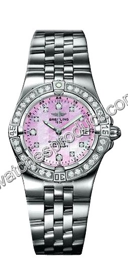 Breitling Pink Mother-of-pearl Dial Watch A7134053-K5-515