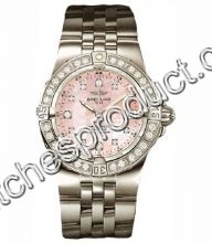 Breitling Pink Mother of Pearl Diamond Dial Watch A71340