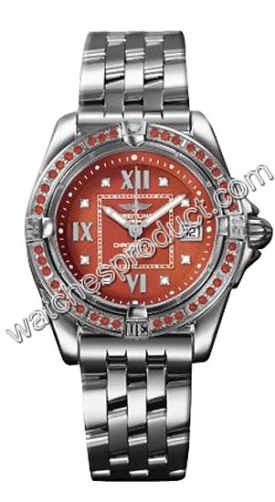 Breitling Red Dial Ladies Watch A7135680-Q5-494