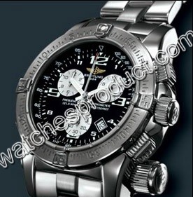 Breitling Black Arabic Dial Mens Watch A73322