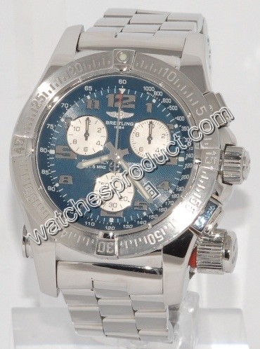 Breitling Blue Arabic Dial Watch A73322