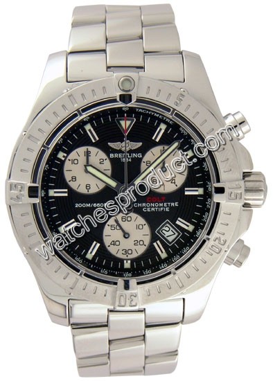 Breitling Black Dial Mens Watch A7338011-B7-811A