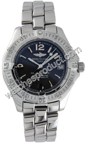 Breitling Black Dial Watch A7735006-B5-825A