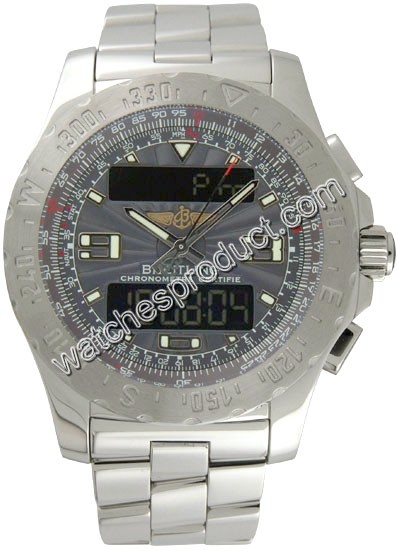 Breitling Grey Dial Mens Watch Airwolf-SlatA7836338