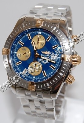 Breitling Blue Baton Dial Watch B13356