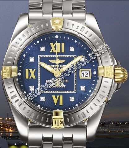 Breitling Blue Diamond Dial Watch B71356