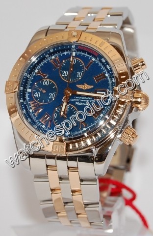 Breitling Blue Roman Numeral Dial Watch C13356