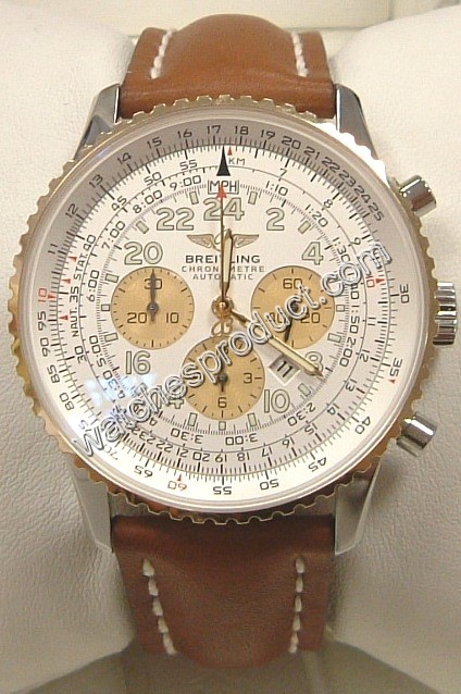 Breitling White Arabic Dial Watch D22322