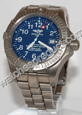 Breitling Blue Arabic Dial Watch E17370