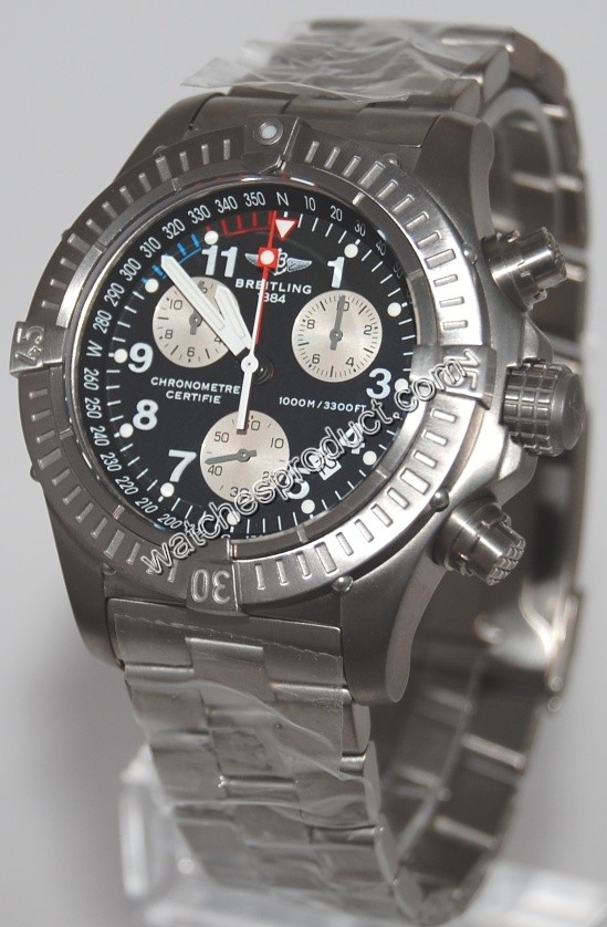 Breitling Black Arabic Dial Watch E73360