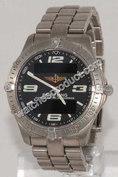 Breitling Grey Quarter Arabic Dial Mens Watch E75362