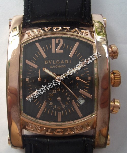 Bvlgari Black Dial Mens Watch 7767