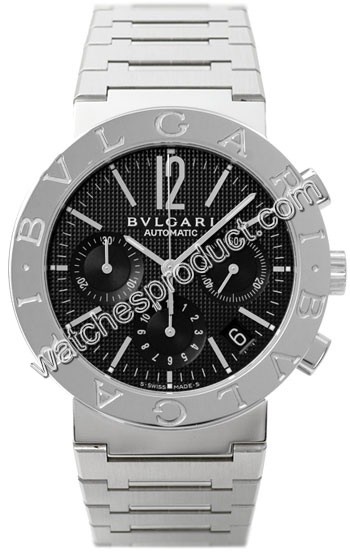 Bvlgari Black Dial Mens Watch BB38BSSDCH/N