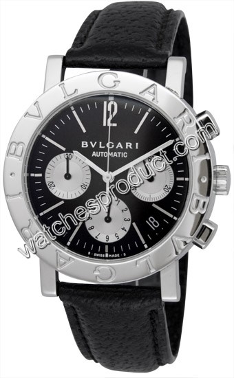 Bvlgari Black Dial Mens Watch BB38SLCH