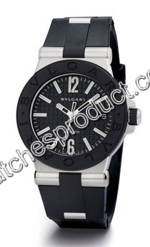 Bvlgari Black Baton Dial Mens Watch DG35BSVD