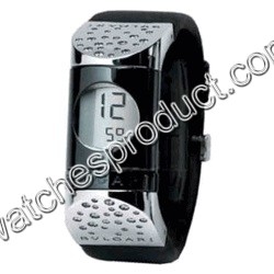 Bvlgari Steel & Ceramic set with Diamonds Watch IP20DSL.S