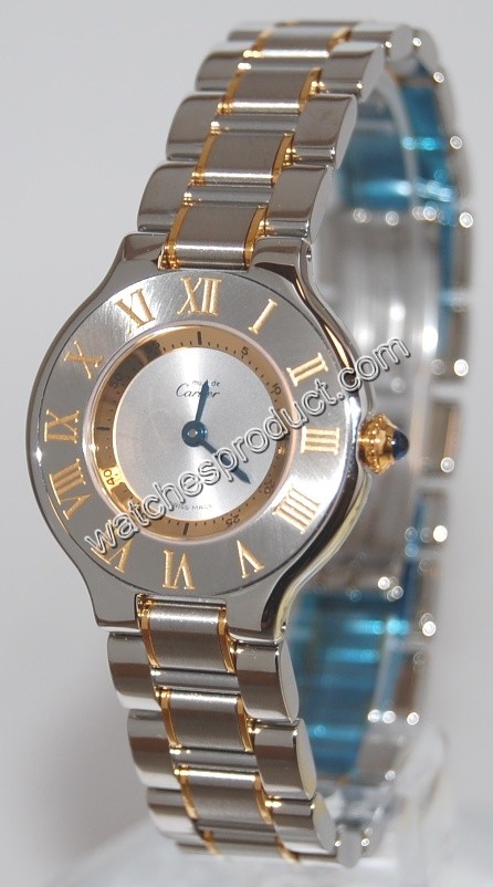 Cartier W10073R6 Steel & Gold Watch