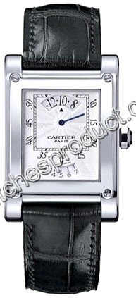 Cartier Silver Guilloche Dial Watch W1534551