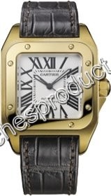 Cartier Santos 100 Yellow Gold Watch W20112Y1