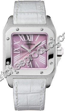 Cartier Pink Roman Numeral Dial Watch W20133X8