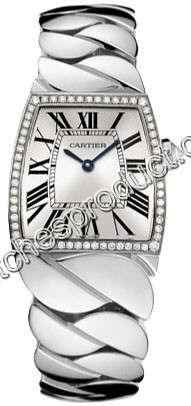 Cartier Silver Guilloche Dial Watch WE60019G