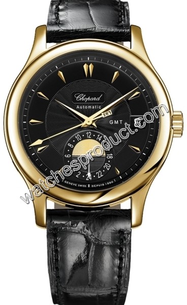 Chopard Black Baton Dial Watch 161867-0001