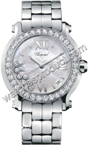 Chopard White Mother-of-pearl Dial Ladies Watch 27-8478-20