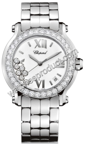 Chopard White Roman Numeral Dial Ladies Watch 278478-2001