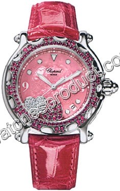 Chopard Pink With Diamonds And Rubies Dial Watch 28-8944-421