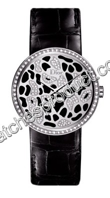 Christian Dior CD042113A001 Steel set with Diamonds Watch