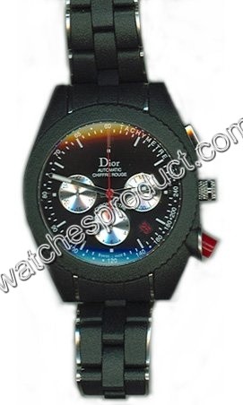 Christian Dior Chiffre Rouge Steel & Rubber Watch CD084840R001