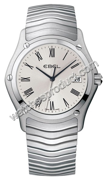 Ebel Silver Roman Numeral Dial mens Watch 1215437