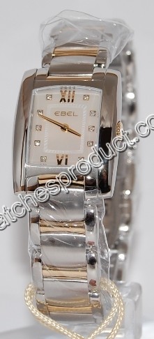 Ebel White Mother of Pearl Diamond Dial ladies Watch 1215768