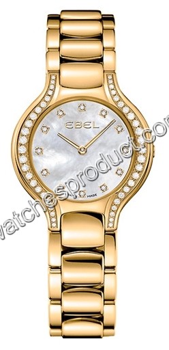 Ebel White Mother of Pearl Diamond Dial ladies Watch 1215871