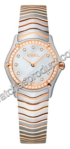 Ebel 1215898 Steel & Rose Gold set with Diamonds Watch